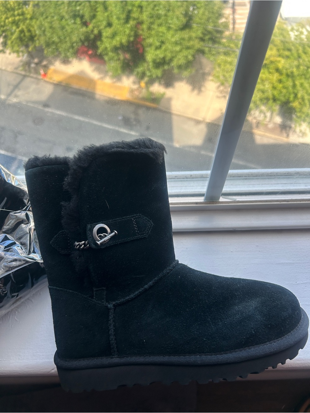 UGG Classic Shearling Boots in black